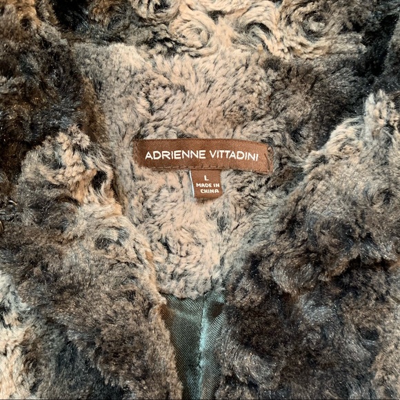Adrienne Vittadini, Faux Fur Vest, size L - Picture 3 of 4